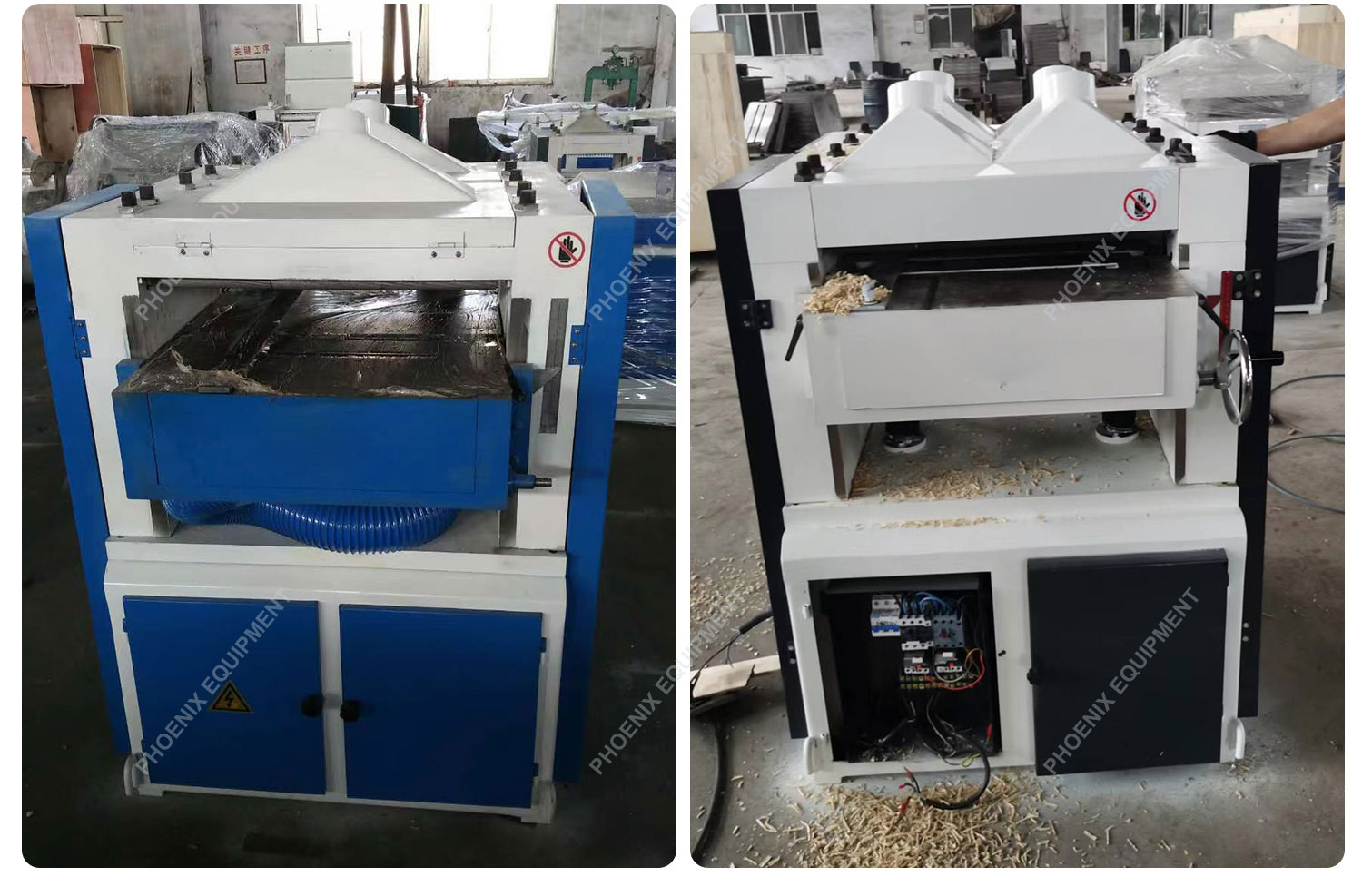 Easy Four-side Moulder Woodworking Machinery 9.2/7.5 m/min Feeding Speed 850 KG Weight