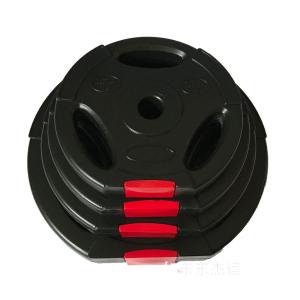 China Black Red Cement Coated Weight Plate Set 2.5kg 5kg 7.5kg factory