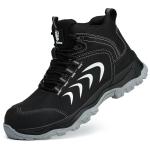 Men's Lightweight Leather Hiking Boots Waterproof Outdoor Mountain Shoes