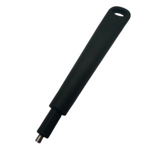 China Custom Black Silicone Rubber Heat-Resistant Pot Handle with Metal Strength and Grip factory
