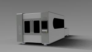 China closed type 1000w-6000w metal fiber laser cutting machine factory