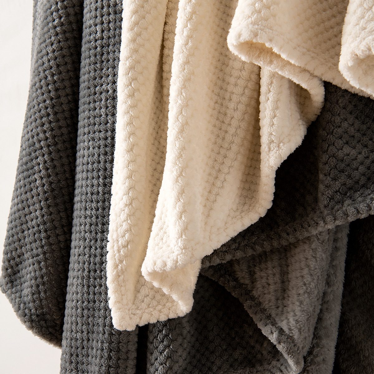 Stylish Solid Colors Knitted for a Clean and Contemporary Living Room Home