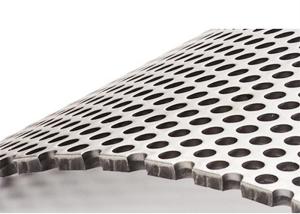 China SGS SS Punching Round Hole Perforated Metal Mesh factory