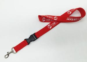 China Single Personalized Lanyards , Exhibition Event School Lanyard With Bulldog Clip factory