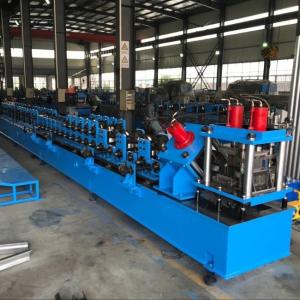 China 7.5kW Steel Door Window Roll Forming Machine With Hydraulic Cutting factory