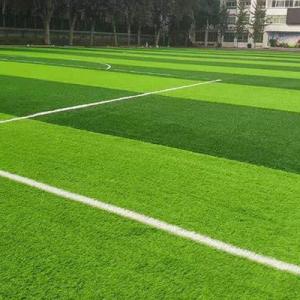 China Field Green Football Artificial Turf Grass 40mm Infill Sand Sport Flooring 3/8'' factory