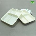 Disposable 4-Compartments Corn Starch Bioplasitc Meal Tray,Manufacturers Hot
