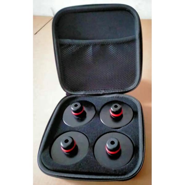 ISO9001 Certified Black Car Jack Rubber Pad with NR, NBR, POM Material for Dump on Jack Application