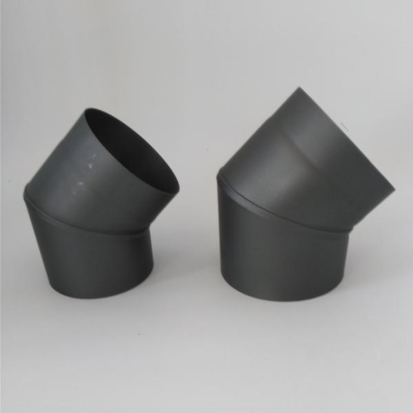 Black Painted Stainless Steel Single Wall Stove Pipe Chimney Flue Kits For