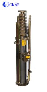 China Alloy Aluminium Manual Telescopic Mast Pole Light Tower Hand Crank factory