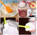 4 Pieces Set Silicone Mold Tools Non Stick Rubber Spatulas With Stainless Steel