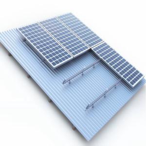 China Frameless Solar Panel Roof Mounting Systems Color Steel Sandwich Inclined Hot - Dip Galvanized factory