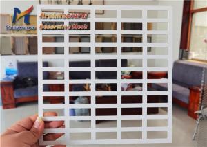 China 1.8mm Perforated Metal Mesh White Square Hole Perforated Sheet factory