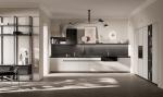 Customized EGGER Kitchen Cabinet Modern White And Black Cabinets