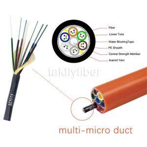China 12C 24C 48C 96C GCYFTY Outdoor Fiber Optic Cable Non-Metallic HDPE GCYFXTY Air Blown Micro fO Cable factory