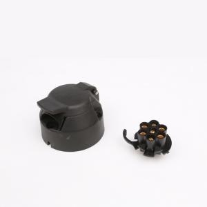 China Waterproof Trailer Socket 7 Pin Electrical Connector Black Color Long Maintenance factory