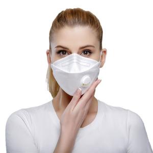 China White FFP2V N95 Respirator Mask / Disposable N95 Mask For Convenient Usage factory