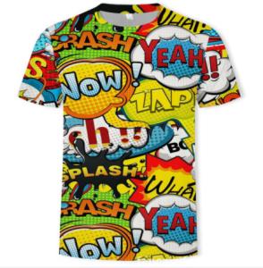 China Summer Short Sublimation On Colored Shirts , All Over Sublimation Shirts factory
