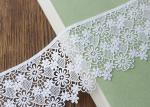 Embroidery French Venice Guipure Cotton Lace Trim / Floral Lace Ribbon