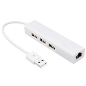 China 2 In 1 Plastic ABS Slim 3 Port 100Mbps USB 2.0 Hub on sale