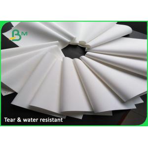 China Environmental Stone Wrapping Paper 100mic Water Resistant Stone Paper Rolls on sale