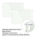Customized Sublimation Glass Blanks Sublimation Glass Photo Frame Elegant