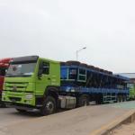 20ft 40ft 45ft Container Truck Trailer Flat Bed Semi Trailers with Suspension