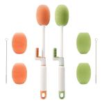 Multifunctional Water Bottle Cleaner Brush Sets with Replace Heads