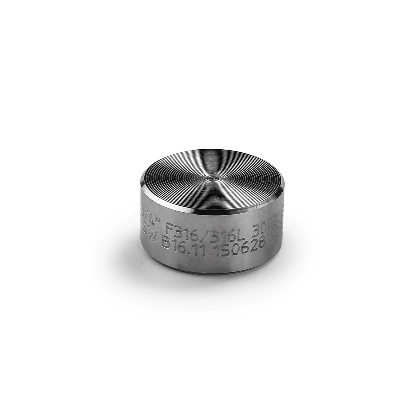 Silver Stainless Steel 304 316 316L High Pressure Forged Round Caps