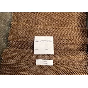 No Waves Type 8mm hole size 1.2mm Wire dimeter Aluminium Woven Chain Decoration Mesh