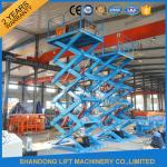 2 Tonne 4m Low Profile Stationary Hydraulic Scissor Lift For Warehouse