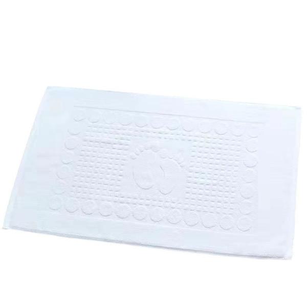 Hotel Bathroom Non-Slip Mat Pure Cotton for Shower Room Absorbent Foot Mat Home