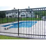Aluminium Flat Top Pool Fencing 2.4mL x 2mH Swimming Pool Fencing And Gates
