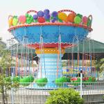 5m Amusement Park Rides , Fruit Flying Chair Ride Without Foundation