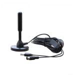 Outdoor Indoor HDTV Black ABS TV antenna for moderate and weak/rural signal