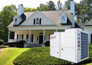 China Safety 42kw Air Source Heat Pump Heating &amp; Cooling &amp; Hot Water factory