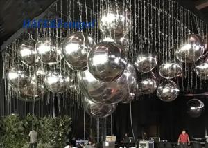 China Giant Gold PVC Inflatable Mirror Ball Sphere Decorative Silver Colorful factory