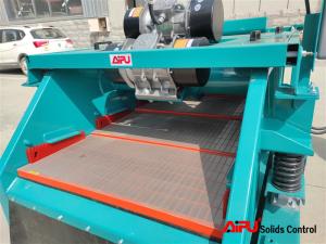 China Drilling Mud Fluids Linear Motion Shale Shaker Wedge Block Screen 1.72KW Motor factory