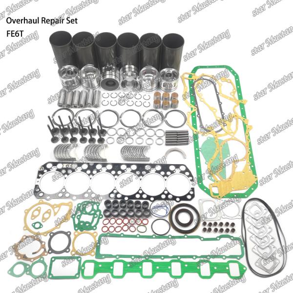 FE6 12V Overhaul Repair Kit Cylinder Liner Piston Kit Gasket Kit Valve Seat