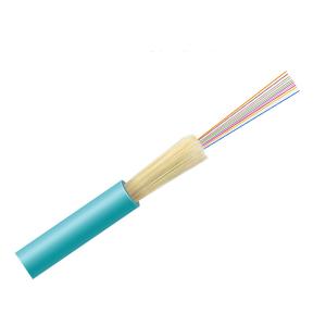 China MM Mini 12 Core OM4 Fibre Cable LSZH Bare Fiber Optic Cable Aqua 50/125 factory