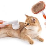 Pet Dog Brush Hair Removal Grooming Tools Cat One-Button Slicker Self Cleaning