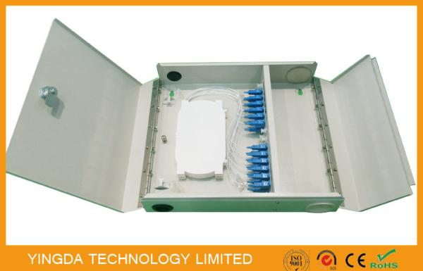 Two Door single / multi mode Fiber Optic Termination Box Cold Rolled Steel Sheet