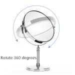 8 INCH Stainless Steel 360 Degree Swivel Vanity Mirror Telescopic Double Side
