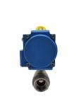 Stainless Steel Pneumatic Ball Valve Air Actuated Two Way Internal Tooth