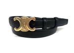 Women Black 2.5cm Genuine Leather Waist Belts For Jeans