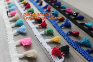 China High quality polyester tassel trim for garment accessories and curtains, tassel for curtains curtain tassel fringes trim factory