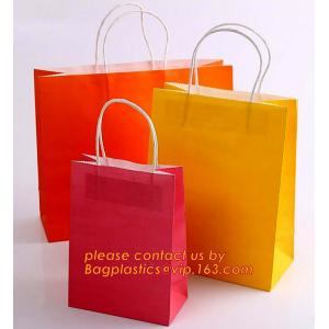 Luxury Matt Stripe Pattern Paper Gift Bag Carrier Bag Party Bag with Rope Handle,brand paper shopping carrier bag with h
