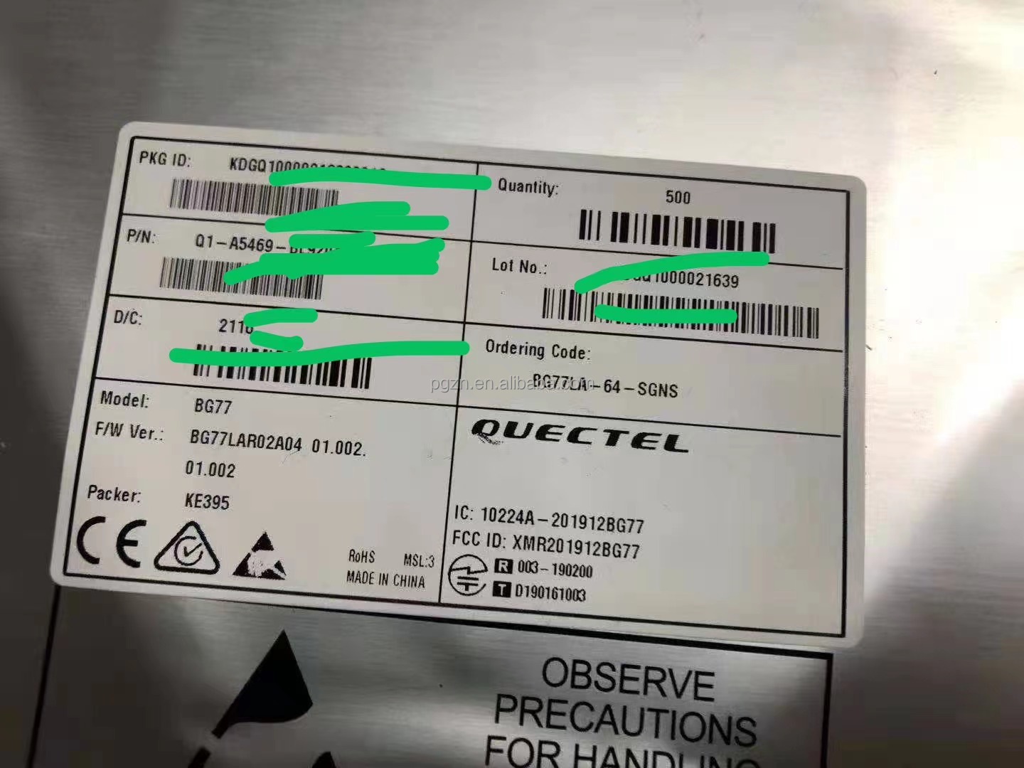 BG77LA-64-SGNS Integrated GNSS LPWA IoT Modules LTE Cat M1/Cat NB2 module