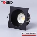 85mm Waterproof Recessed Led Downlight Gu10 Anti Glare Square 48V