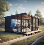 Lightweight High Strength Prefab Steel House Villa Environmental Friendliness